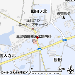 徳島県阿波市市場町香美原田543周辺の地図