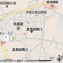 徳島県徳島市北島田町周辺の地図