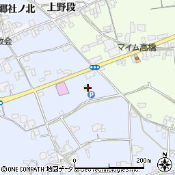 徳島県阿波市市場町香美郷社本222周辺の地図