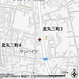 竹とんぼ　矢三店周辺の地図