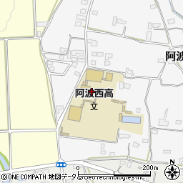 徳島県立阿波西高等学校周辺の地図