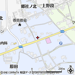 徳島県阿波市市場町香美郷社本225周辺の地図