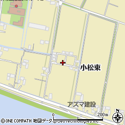 徳島県徳島市川内町小松東25-17周辺の地図