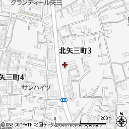 ファミリーマート徳島北矢三町店周辺の地図