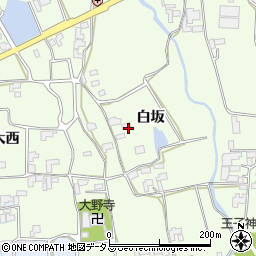 徳島県阿波市市場町山野上白坂周辺の地図