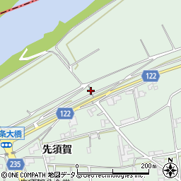 徳島県吉野川市鴨島町牛島先須賀ノ二周辺の地図