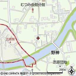 徳島県徳島市国府町芝原野神周辺の地図