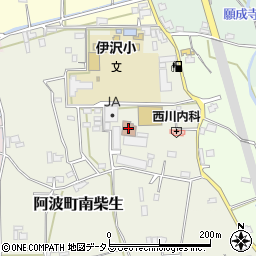阿波伊沢公民館周辺の地図