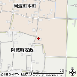 徳島県阿波市阿波町本町107-2周辺の地図