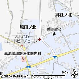 徳島県阿波市市場町香美原田278周辺の地図