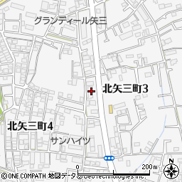 そうごう薬局　矢三店周辺の地図