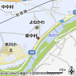 山口県岩国市周東町西長野東中村560-1周辺の地図