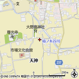 徳島県阿波市市場町大野島天神93周辺の地図