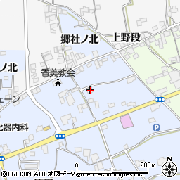 徳島県阿波市市場町香美郷社本248周辺の地図