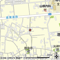 和歌山県有田市港町周辺の地図