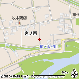 徳島県阿波市市場町伊月宮ノ西周辺の地図