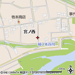 徳島県阿波市市場町伊月（宮ノ西）周辺の地図