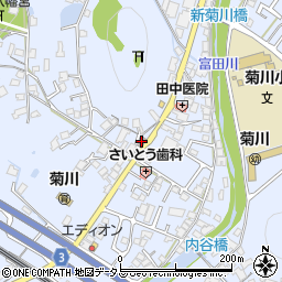 徳山菊川郵便局周辺の地図