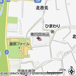 四国部品株式会社　徳島工場周辺の地図