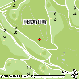徳島県阿波市阿波町廿町周辺の地図
