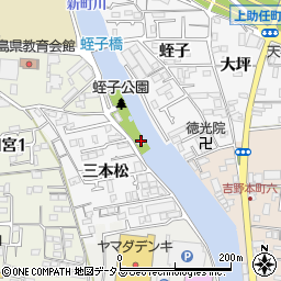 蛭子公園トイレ周辺の地図