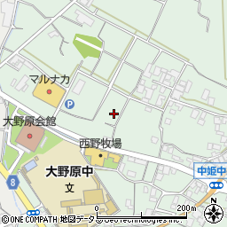 香川県観音寺市大野原町中姫周辺の地図