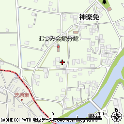 徳島県徳島市国府町芝原神楽免127周辺の地図