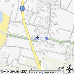 香川県観音寺市大野原町花稲499周辺の地図
