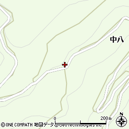 徳島県美馬市脇町中八507-1周辺の地図