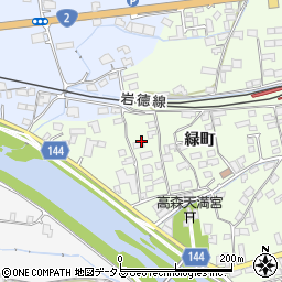 山口県岩国市周東町下久原緑町周辺の地図