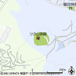 ツク山拝殿周辺の地図