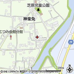 徳島県徳島市国府町芝原神楽免176周辺の地図