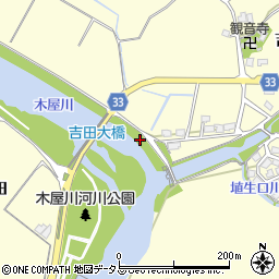 吉田大橋周辺の地図
