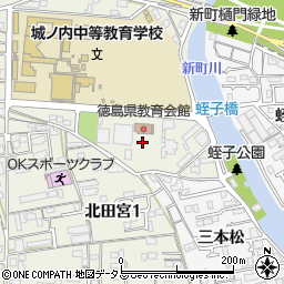 徳島県教育会館　本館５階　小ホール周辺の地図