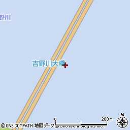 吉野川大橋周辺の地図