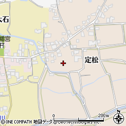 徳島県阿波市市場町伊月（定松）周辺の地図