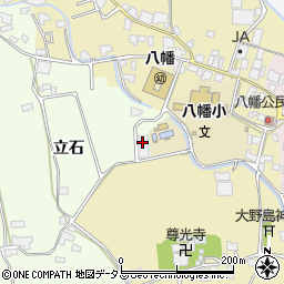 徳島県阿波市市場町山野上立石周辺の地図