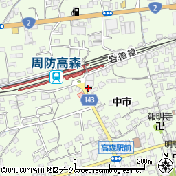 高森タクシー周辺の地図