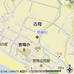 山口県下関市吉母周辺の地図