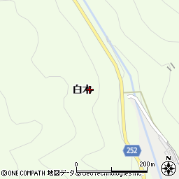徳島県美馬市脇町白木周辺の地図