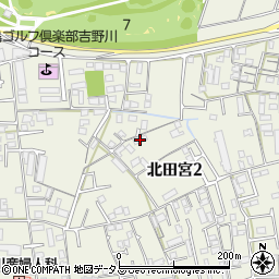 レオパレス北田宮周辺の地図