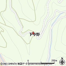 徳島県美馬市脇町下中野95周辺の地図