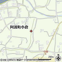 徳島県阿波市阿波町小倉周辺の地図