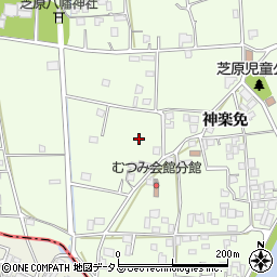 徳島県徳島市国府町芝原神楽免周辺の地図