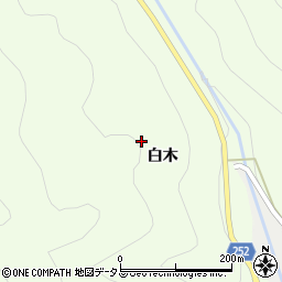 徳島県美馬市脇町白木145周辺の地図