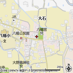 徳島県阿波市市場町八幡町屋敷周辺の地図