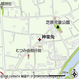 徳島県徳島市国府町芝原神楽免162周辺の地図