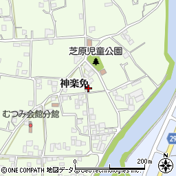 徳島県徳島市国府町芝原神楽免45周辺の地図