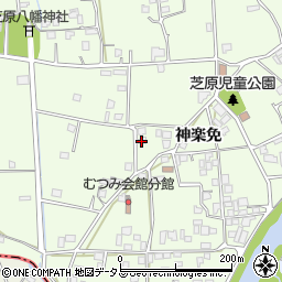 徳島県徳島市国府町芝原神楽免111周辺の地図