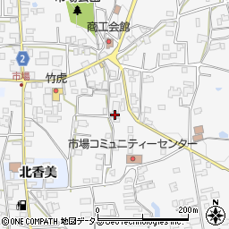 徳島県阿波市市場町市場町筋68周辺の地図